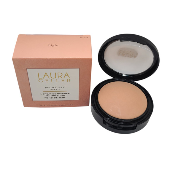 Laura Geller Double Take Baked Versatile Powder Foundation Light 0.35 oz - Picture 7 of 8